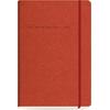 Ημερολόγιο ημερήσιο The Writing Fields Softline 2000 17x24cm 2023 με λάστιχο soft εξώφυλλο με υφή δέρματος κόκκινο